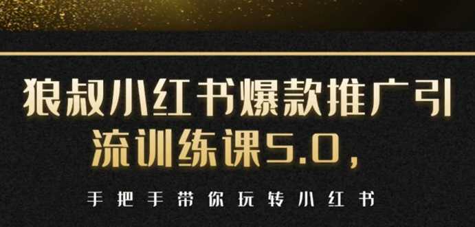 小红书爆款推广引流训练课5.0,手把手带你玩转小红书(17节实操视频+话术)-创业信息网