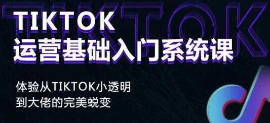《Tiktok运营基础入门系统课》从tiktok小白到大佬的完美蜕变-创业信息网