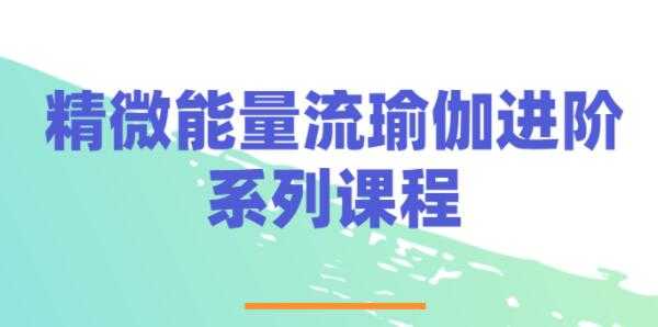 精微能量《流瑜伽》视频教程,练习进阶培训课程-创业信息网