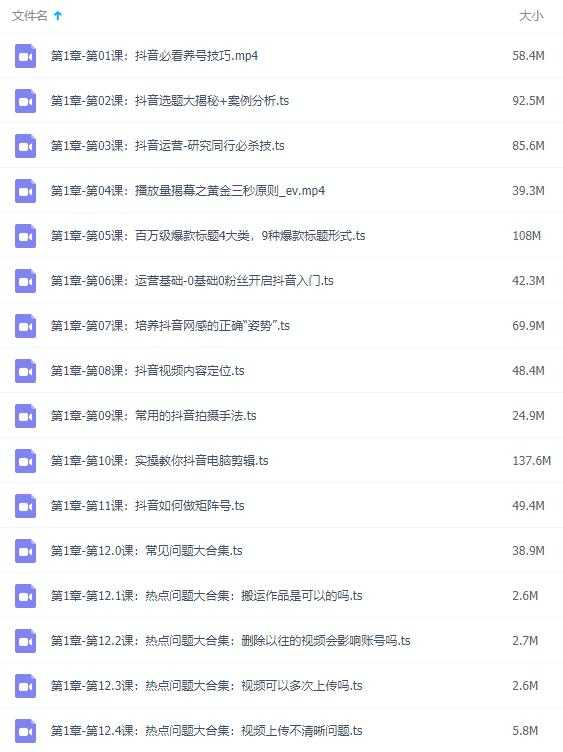 玩转抖音教程,抖音运营实战教程:从小白到赚钱大神-创业信息网