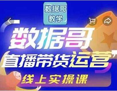 数据哥《抖音直播带货运营》线上进阶培训课程视频-创业信息网