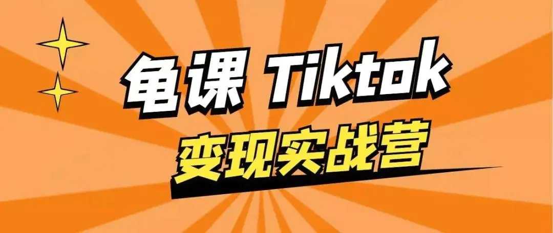 龟课·TikTok变现实战训练营线上第1期,多种变现模式,轻松赚美刀-创业信息网