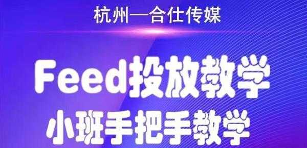 合仕传媒Feed投放教学，手把手教学，开车烧钱必须自己会-创业信息网