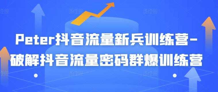 Peter抖音流量新兵训练营-破解抖音流量密码群爆训练营(新兵)-创业信息网
