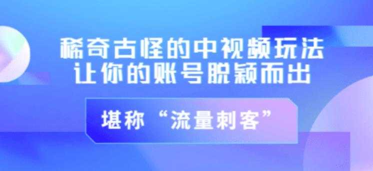 不讲李·稀奇古怪的冷门中视频冷门玩法,让你的账号脱颖而出,成为流量刺客!(图文+视频)-创业信息网