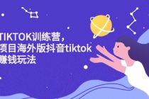 海外TIKTOK训练营，百万项目海外版抖音tiktok流量赚钱玩法-创业信息网