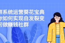 社群系统运营葵花宝典：教你如何实现自发裂变，如何做赚钱社群-创业信息网