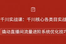 巨量千川实战课：千川核心各类目实战打法，撬动直播间流量进阶系统优化技巧-创业信息网