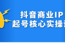 抖音商业IP起号核心实操课,带你玩转算法,流量,内容,架构,变现-创业信息网
