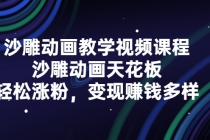 沙雕动画教学视频课程，沙雕动画天花板，轻松涨粉，变现赚钱多样-创业信息网
