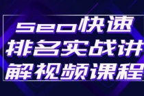seo快速排名实战讲解视频课程，揭秘seo快排原理-创业信息网