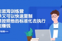 抖店蓝海训练营：简单又可以快速复制，只要按照他的标准化去执行就能赚钱-创业信息网