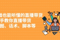 0基础也能听懂的直播带货，手把手教你直播带货 链路图、话术、脚本等-创业信息网