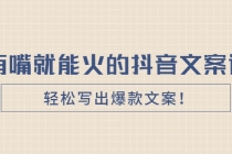 《有嘴就能火的抖音文案课》轻松写出爆款文案！-创业信息网