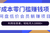 百度网盘会员CPS躺赚项目,简单操作轻松实现月入10000+【视频教程】-创业信息网