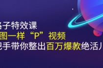 《野路子特效课:像P图一样“P”视频》手把手带你整出百万爆款绝活儿-创业信息网
