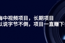 蓝海中视频项目，长期项目，可以说字节不倒，项目一直赚下去！-创业信息网