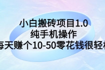 小白搬砖项目1.0,纯手机操作,每天赚个10-50零花钱很轻松-创业信息网