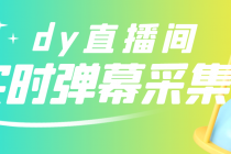 最新版抖音直播间实时弹幕采集【电脑永久版脚本+详细操作教程】-创业信息网