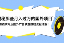 揭秘那些月入过万的国外项目,赚钱攻略及国外广告联盟赚钱流程详解!-创业信息网