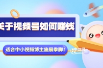 某公众号付费文章《关于视频号如何赚钱》适合中小视频博主施展拳脚!-创业信息网