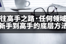 粥左罗<通往高手之路·任何领域从新手到高手的底层方法>完结-创业信息网