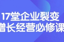 张琦《盈利增长17堂必修课》企业裂变增长的经营智慧,带你了解增长的本质-创业信息网