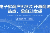 电子多商户B2B2C开源商城站点,全自动发货 可卖虚拟产品-创业信息网