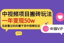 《老吴·中视频项目搬砖玩法,一年变现50w》目前看过的的最干货中视频玩法-创业信息网