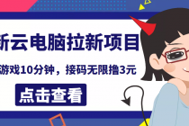 最新云电脑平台拉新撸3元项目,10分钟账号,可批量操作【详细视频教程】-创业信息网