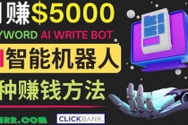月赚5000美元的网络营销利器,利用Ai写作工具Anyword赚钱的三种途径-创业信息网