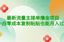 公众号最新流量主接单撸金项目,小白零成本复制粘贴也能月入过万-创业信息网