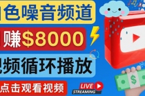 创建一个月入8000美元的大自然白色噪音Youtube频道 适合新手操作,流量巨大-创业信息网