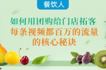 餐饮人如何用团购给门店拓客,每条视频都百万的流量的核心秘诀-创业信息网