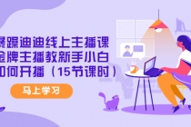暴躁迪迪线上主播课,金牌主播教新手小白如何开播-创业信息网