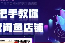 2022版-闲鱼店铺0基础运营实战教学:一部手机,一张卡即可开店做电商-创业信息网