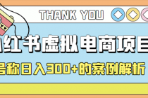 最新小红书项目-学科虚拟资料搞钱玩法,号称日入300+的案例解析-创业信息网
