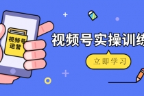 微信视频号实操训练营:视频号起号运营纯干货玩法!-创业信息网