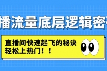 直播流量底层逻辑密码：直播间快速起飞的秘诀，轻松上热门-创业信息网