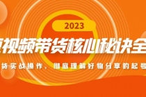 短视频带货核心秘诀全辑：带货实战操作，彻底理解好物分享的起号逻辑-创业信息网