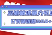 豆瓣精准暴力引流,日引精准粉500+【12视频课】-创业信息网