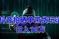 抖音拍晒单带货玩法分享 项目整体流程简单 有团队实测日入1万【教程+素材】-创业信息网