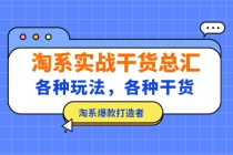淘系实战干货总汇:各种玩法,各种干货,淘系爆款打造者!-创业信息网