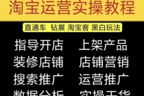 2023淘宝开店教程0基础到高级全套视频网店电商运营培训教学课程-创业信息网