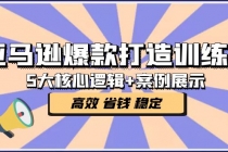 亚马逊爆款打造训练营:5大核心逻辑+案例展示 打造爆款链接 高效 省钱 稳定-创业信息网