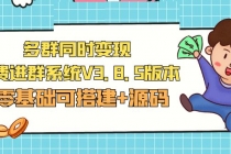 市面卖1288的最新多群同时变现付费进群系统V3.8.5版本(零基础可搭建+源码)-创业信息网
