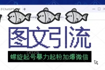 23年价值1980的图文引流创业粉螺旋起好技术暴力起粉加爆微信-创业信息网