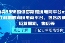 俄罗斯跨境电商平台ozon运营，包含店铺申请，运营思路，售后等-创业信息网