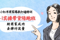 小红书商家爆款打造特训0-1实操带货陪跑班,助商家成功丢掉付流量-创业信息网