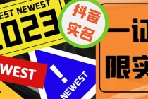 外面收费1200最新抖音一证无限实名技术 无视限制封禁【详细玩法视频教程】-创业信息网